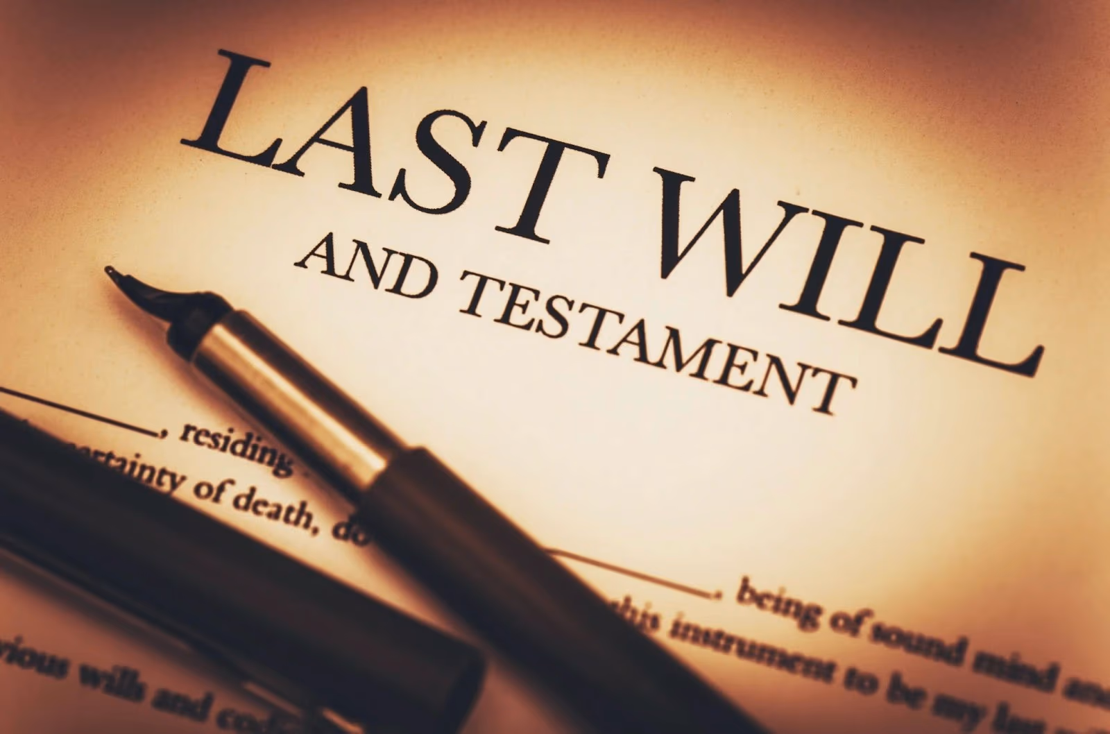 Estate planning documents including will and trust paperwork for single parent